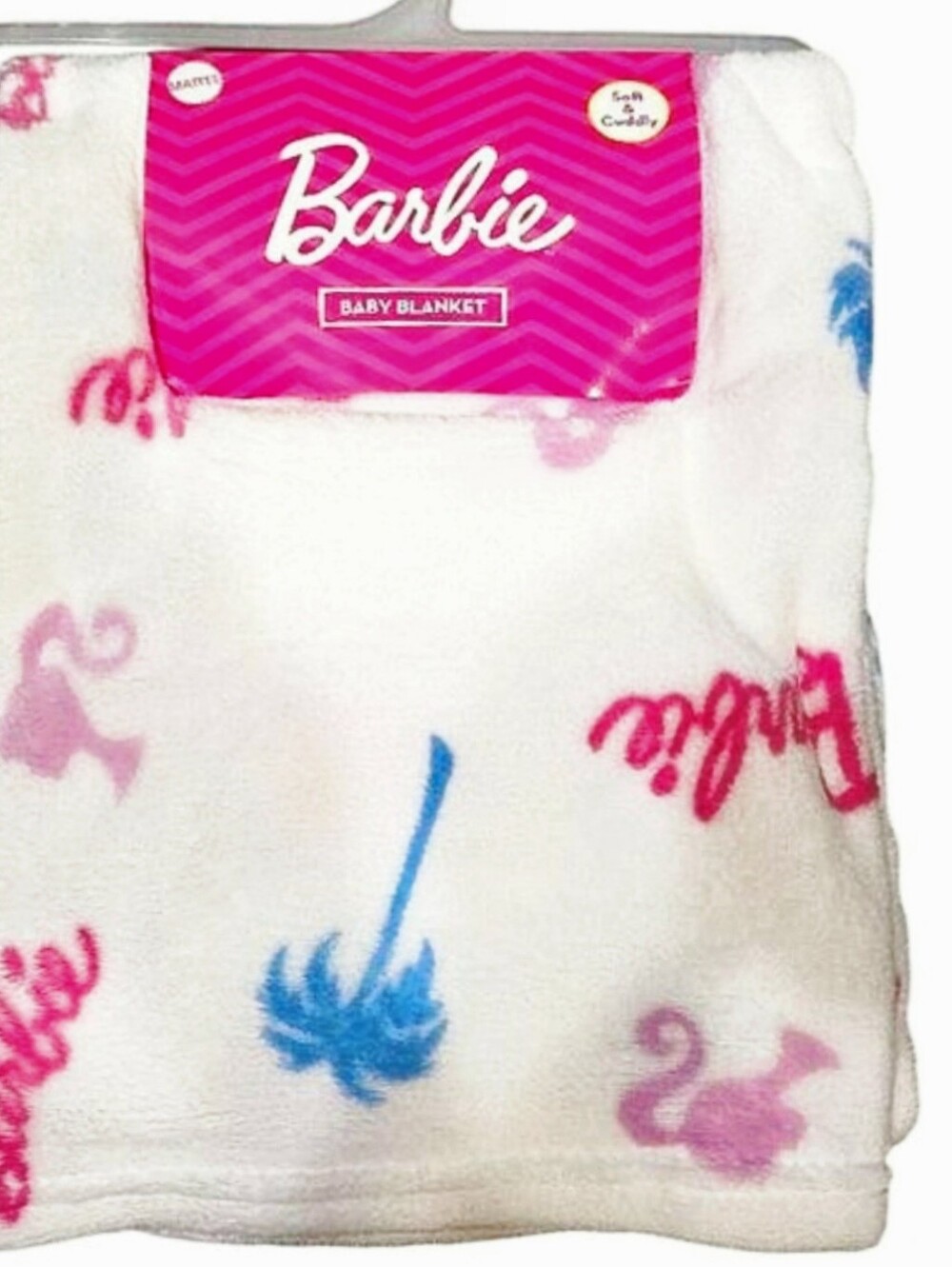 Barbie Malubu Barbie Plush Baby Blanket